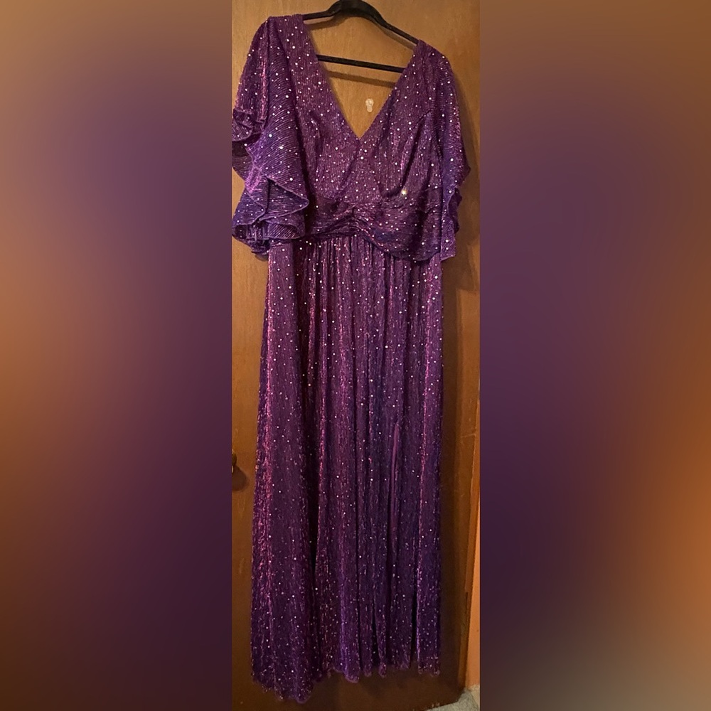 Unithorse Purple Sequin Gown
